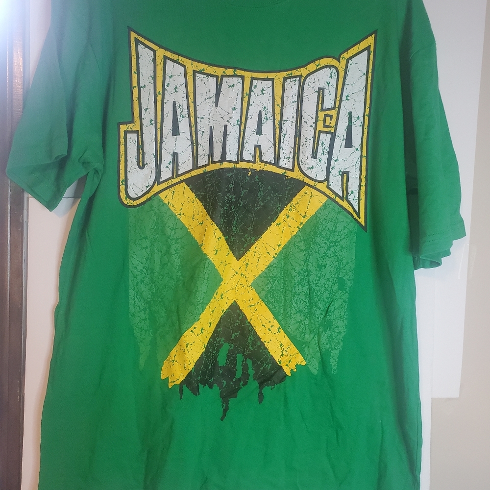 New Sz Large Jamaica 🇯🇲 Tshirt Shirt Desire Collection From Jamaican flag